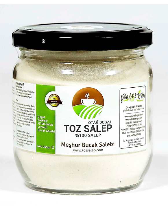 Doğal Toz Salep 250 Gr Meşhur Bucak Salebi